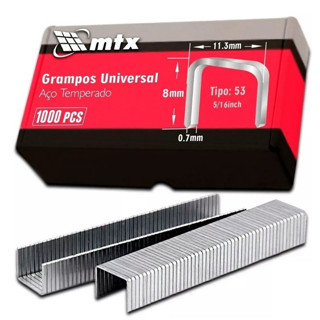 Grampo Tapeceiro 8MM 1000 Unidades - Mtx