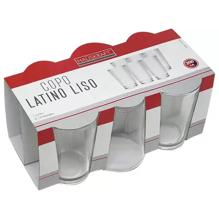 Jogo de Copos Latino Liso 200ml 6 Peças em Oferta na Shopee