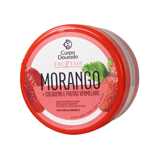 Esfoliante Corporal Fruktais Morango 150g ou 300g | Com Colágeno, Argila Branca e Vitamina C em Oferta na Shopee