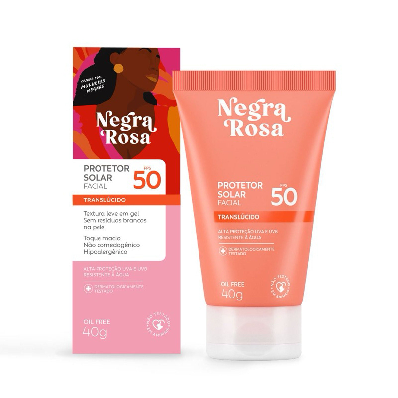 Protetor Solar Facial Negra Rosa 40g