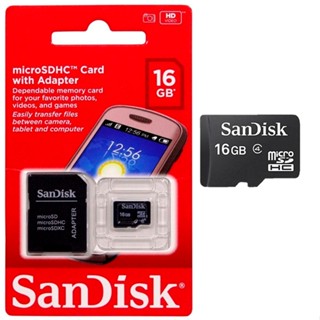 Cartão de Memória SanDisk 16GB 2 em 1 HD