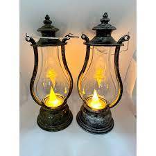 lampião decorativo vintage16cm em Oferta na Shopee