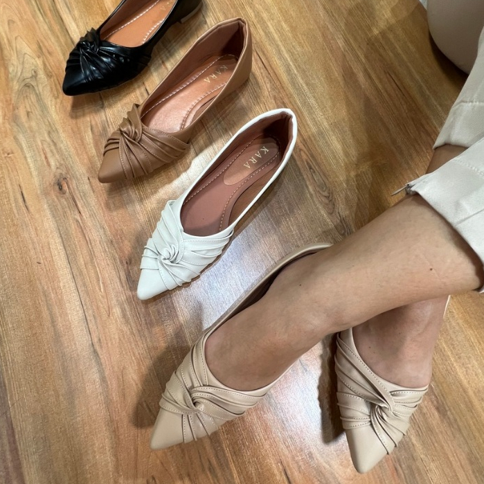 Sapatilha Feminina Bico Fino Varias Cores Mega Confortável em Oferta na Shopee