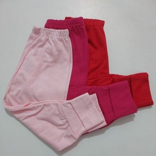 calça mijão bebê malha pé reversível 100% algodão 3 peças