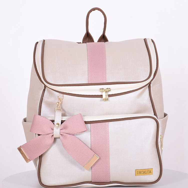 Mini Mochila Maternidade Requinte Rosê - 01 Peça