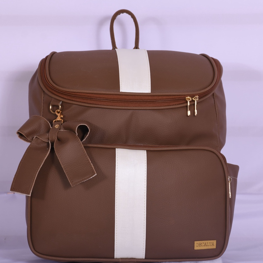 Mochila Maternidade Menina/Menino Moscou Cacau/Off - 01 Peça