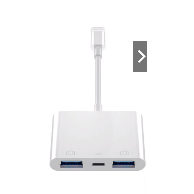Cabo Adaptador ACCEZZ OTG Para iOS 13 14 15 Iluminação Conector USB Com Porta De Carregamento Mouse De Teclado De Disco U