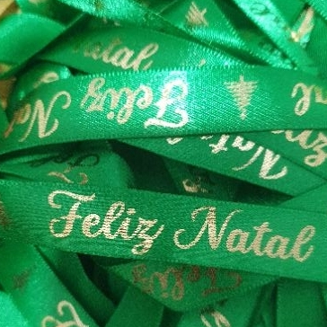 FITA DE CETIM - FELIZ NATAL - 15MM - 10 METROS — imagem 2 de 2