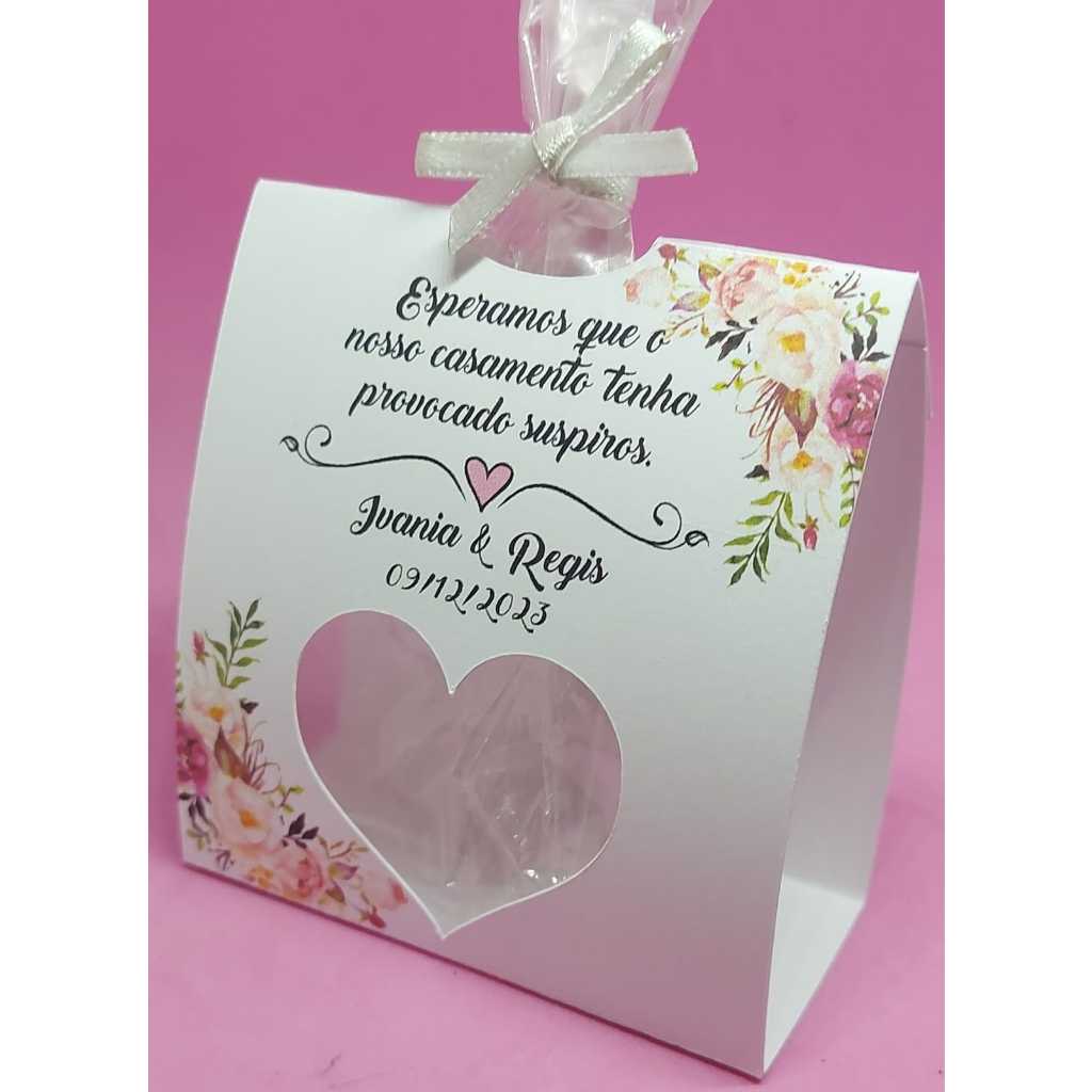 Lembrancinha aniversário 15 anos, casamento, noivado, bebê, maternidade, revelação  PERSONALIZADA Mini Suspiros