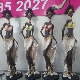 Estatua africana 53x12cm Helena