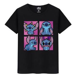 Camiseta masculina Algodão Premium Tradicional Plus Size Adulto Infantil G4 Stitch Emoções em Oferta na Shopee
