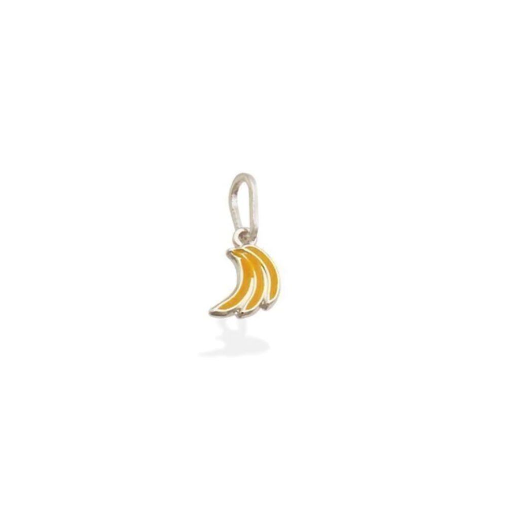 Pingente de Prata 925 Bananinhas Resinada em Oferta na Shopee