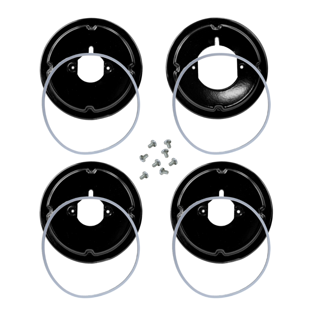 Kit Base Trempe / Arremate Bocas Fogão Atlas Utop Glass 4 Bocas