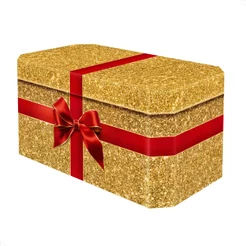 Capa Forro de Mesa Festa Natal Glitter Presente Sublimado Decoração de Mesa Em Tecido Veste Fácil