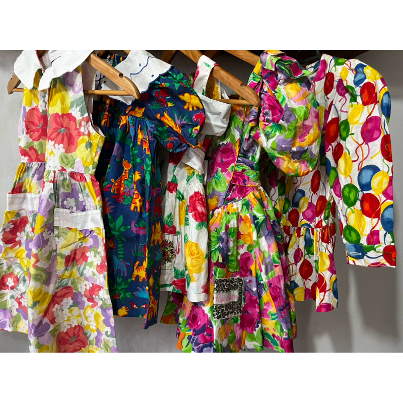 Vestido Infantil Festa Estampado Balões Flores Bichinhos Branco Azul Rosa Manga Curta Bufante Moda Infantil