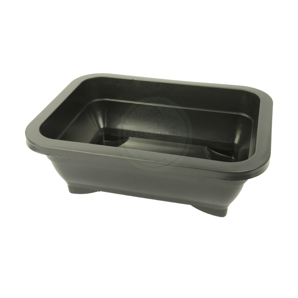 5 Vasos Potes Plásticos retangular Bonsai Cactos E Suculentas 1 Litros Preto em Oferta na Shopee