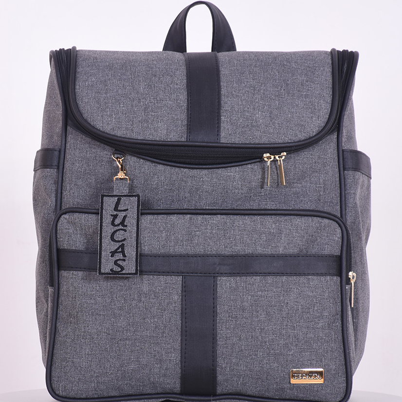 Mochila Maternidade Império Preto - 02 Peças