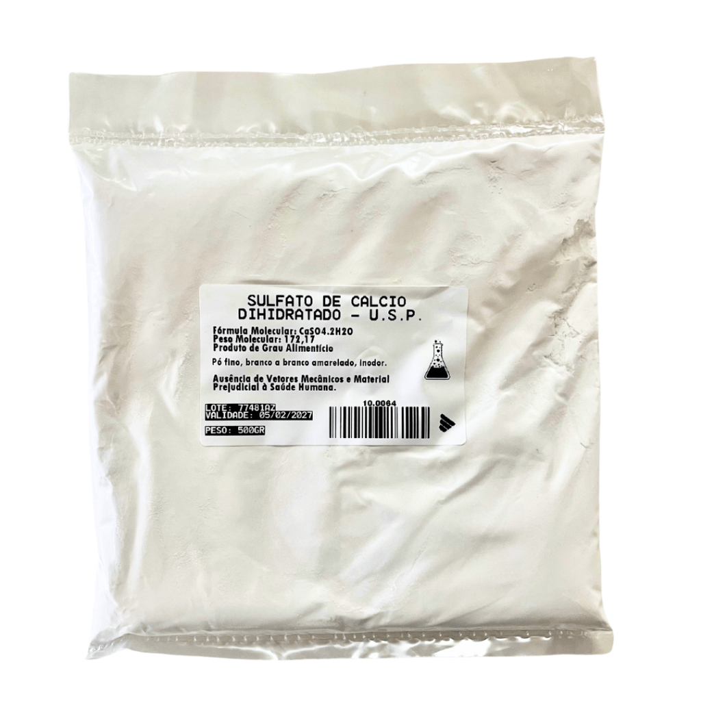 Sulfato de Cálcio Alimentício - 500g