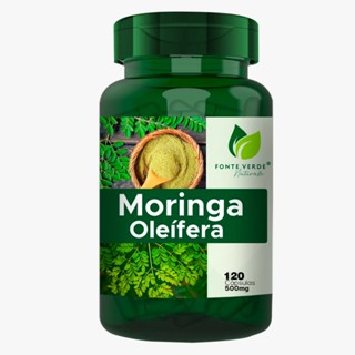 Moringa Oleifera 500MG 120 Capsulas Fonte Verde