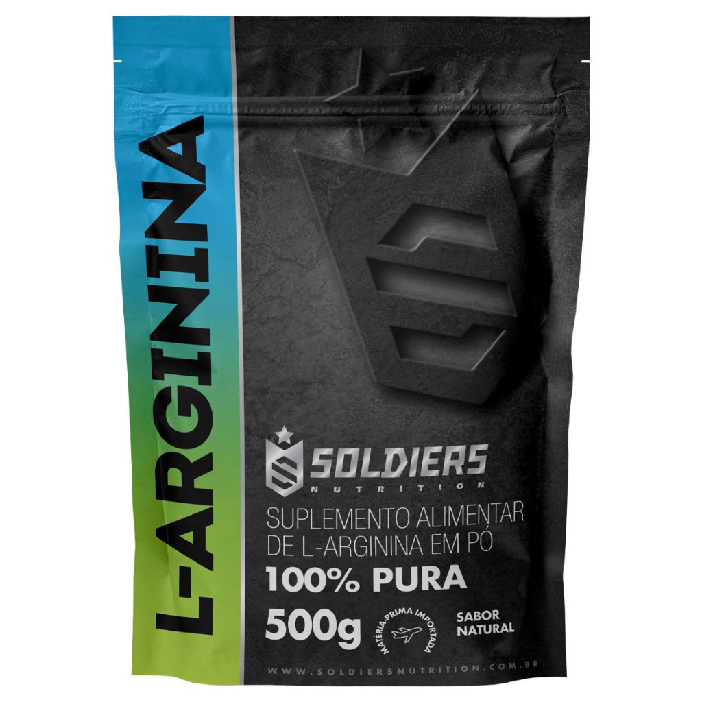 Arginina 500g - 100% Puro Importado - Soldiers Nutrition - Health