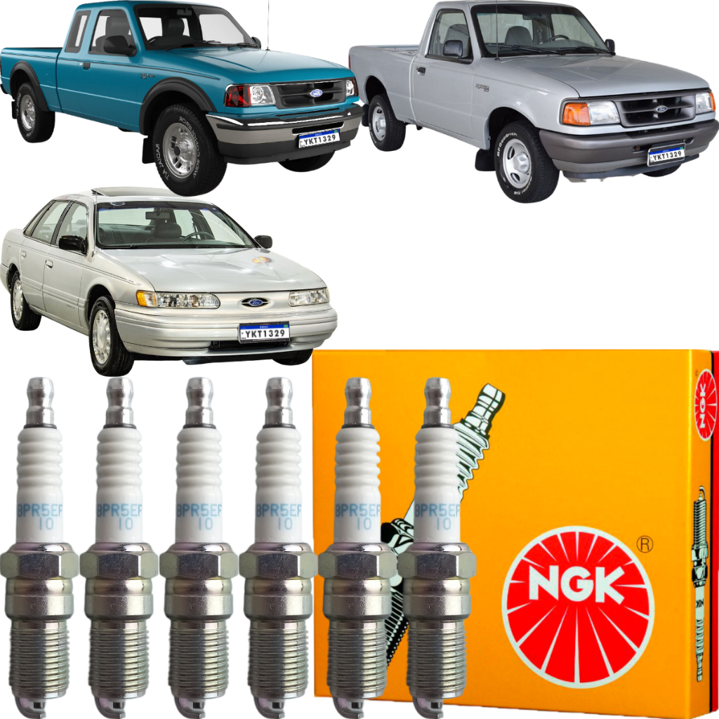 Jogo de Velas Original NGK Ranger 3.0 4.0 V6 Taurus 3.0 V6 em Oferta na Shopee