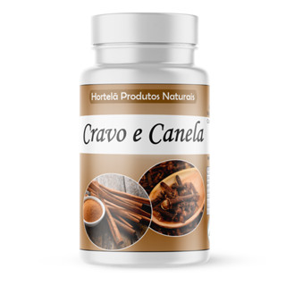 Cravo e Canela em pó 100% natural 60 cápsulas de 500mg o melhor