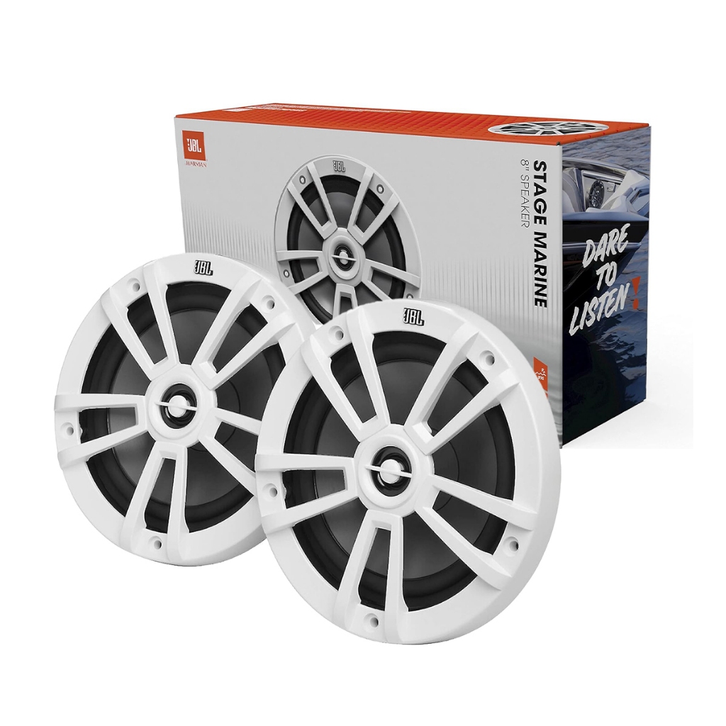 Par Alto Falante JBL Stage Marine 8 Pol 250W Rms 4 Ohms Marinizado IPX5