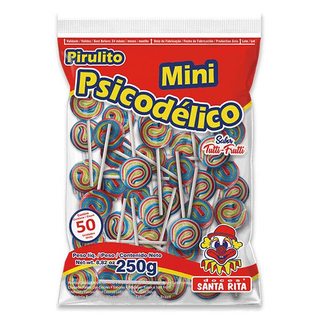 Pirulito Mini Psicodélico Chaves Colorido 250g - Santa Rita