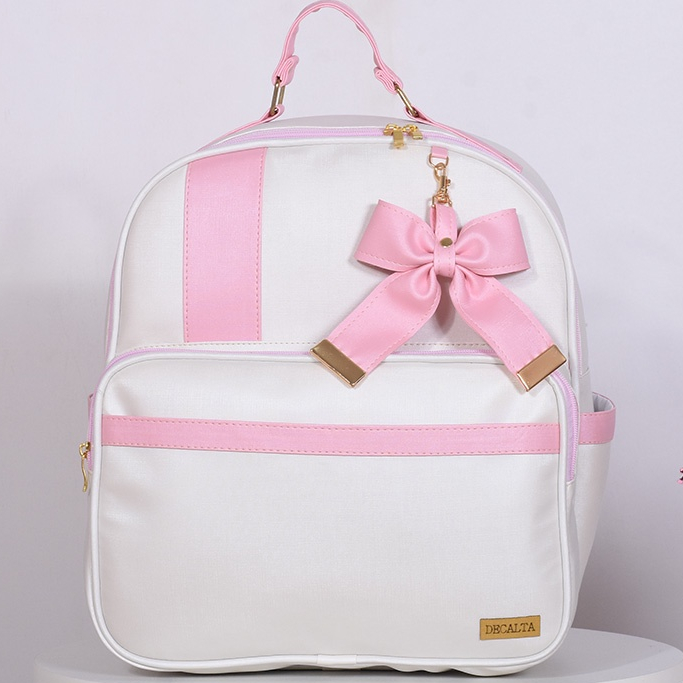 Mochila Maternidade Encanto Off/Rosa - 01 Peça