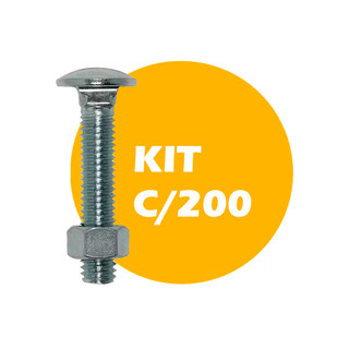 Parafuso Francês 1/4X1.1/2" C.P Caixa com 200 Unidades - Jomarca em Oferta na Shopee