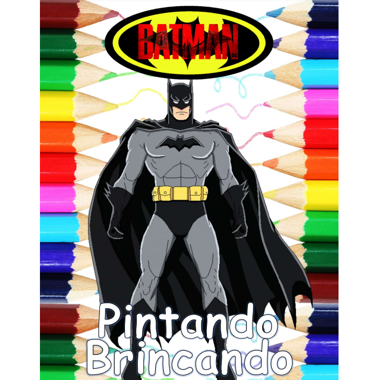 100 Desenhos Para Pintar e Colorir Batman - Folhas A4 Avulsas! - Folhas A4 Sulfite Avulsas/Soltas