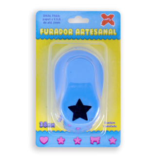 Furador Cortador Estrela 38mm 3.8cm Para Papel e Eva Make+ em Oferta na Shopee