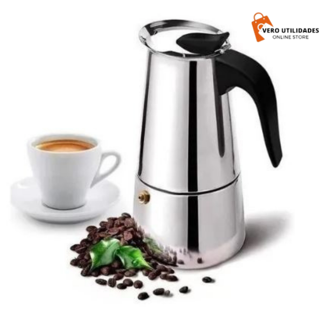 Cafeteira Italiana Expresso 6 Xícaras Inox Cafeteira Italiana Moka Moderna