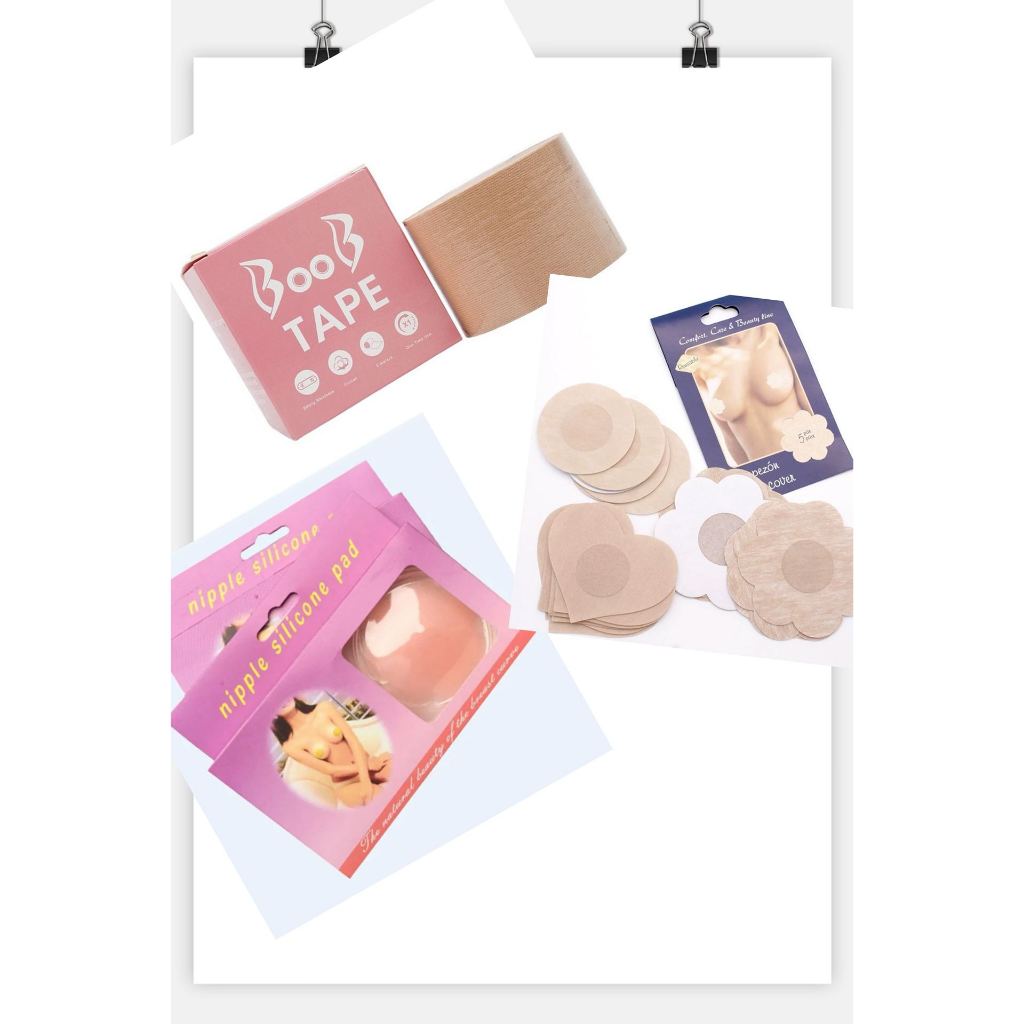 Sutiã Rolo Adesivo Levanta Peito Seio Fita Invisível+Tapa Peito Silicone Bico Sutiã Adesivo Esconde Seios Aurela+Kit 10 Adesivo Protetor Mamilo Bico Aureola Tapa Seios Redondo (5 Pares) Azulzinho