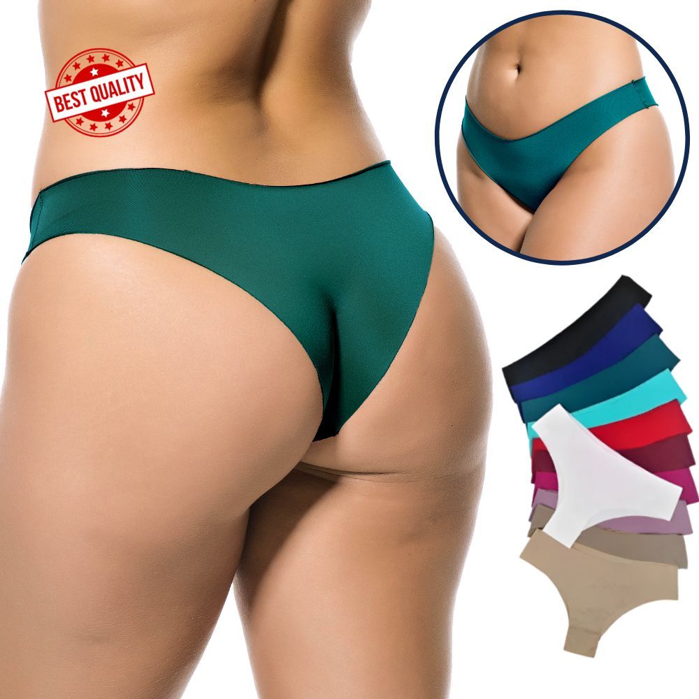 Kit 10 Calcinha sem costura corte a laser tanga que nao marca