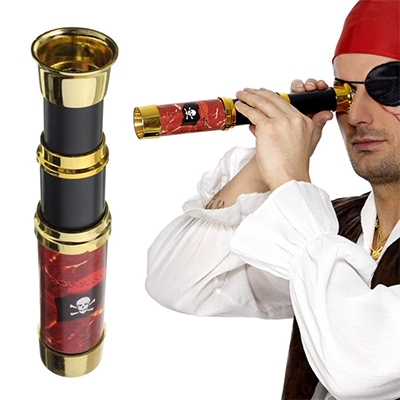 Luneta Monóculo Binóculo Pirata Cosplay Fantasia Brinquedo Promoção