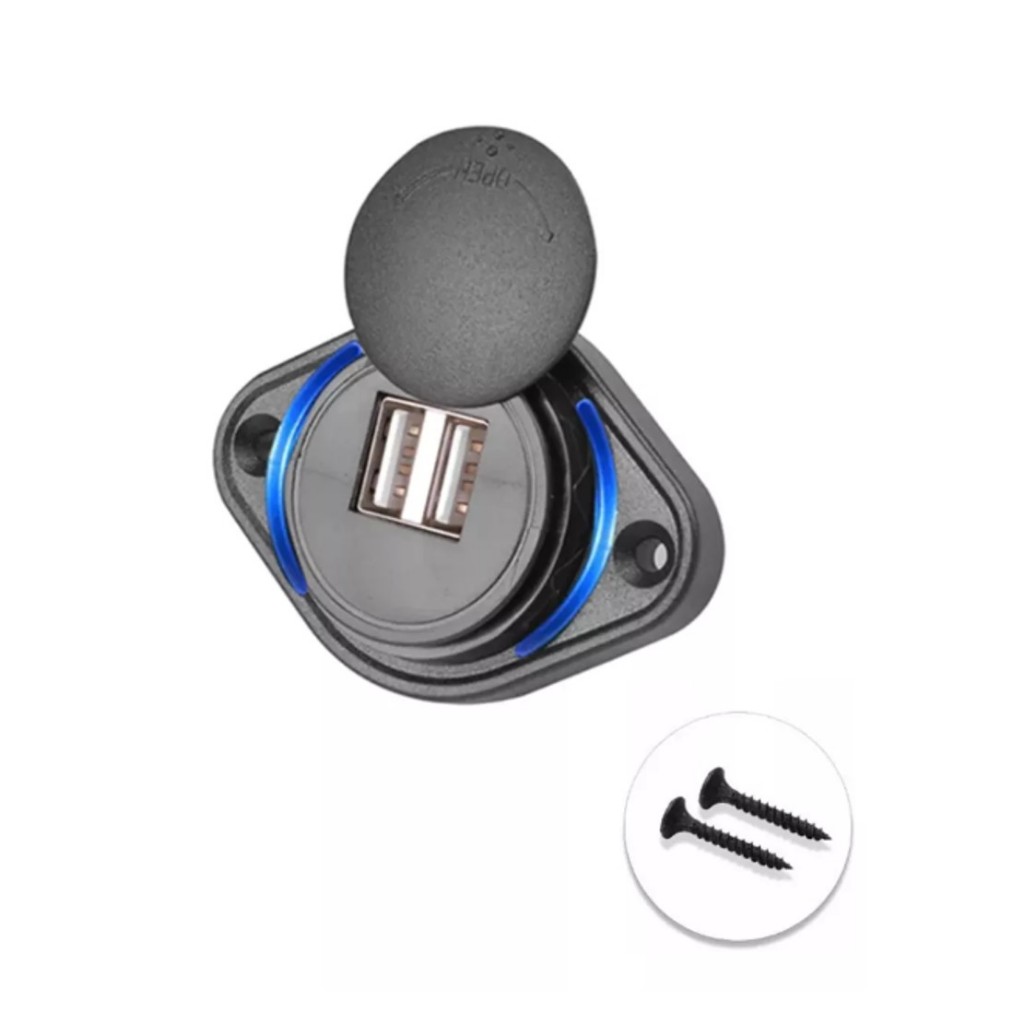 Tomada Carregador Usb Duplo Automotivo Veicular Slim em Oferta na Shopee