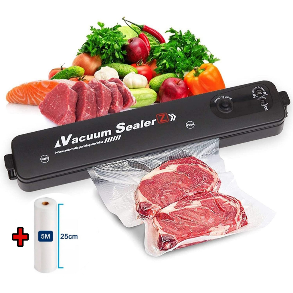 Seladora a Vácuo Profissional Para Armazenar Alimentos Elétrica Automática com 10 sacos