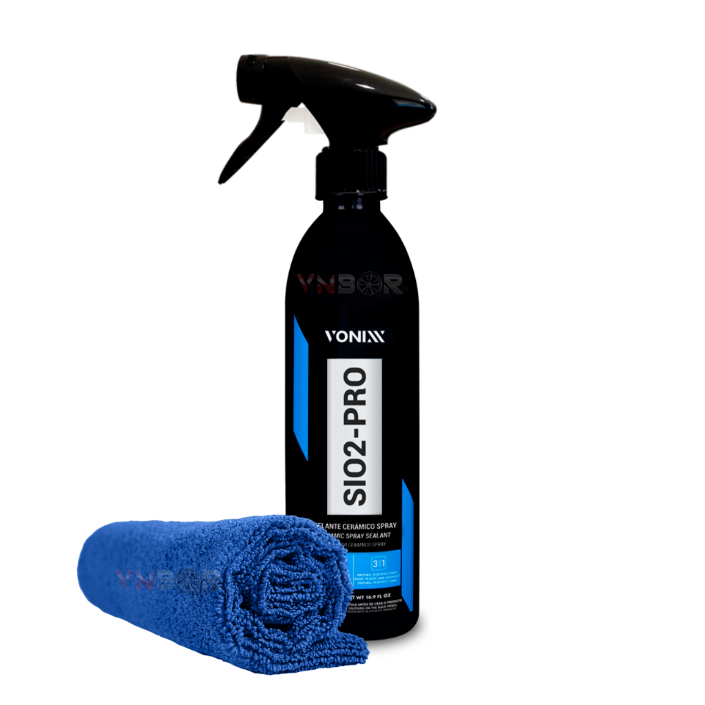 Sio2 Pro Vonixx 500ml Selante Cera Vitrificadora Manutencao de Vitrificador Repelente Agua Repelencia Coating Protecao de Pintura Automotiva Wax