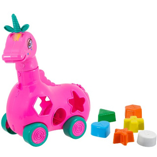 Unicórnio Educativo Pedagógico C/ 6 Peças de Encaixar Para desenvolvimento Infantil - Inmetro em Oferta na Shopee