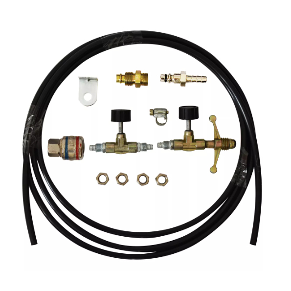 Kit Gás Completo 1/4 Com Mangueira 4 Metros Rodo Ar Engate Rápido Para Fogão Fogareiro Caminhão Pesca Camping