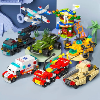 Blocos de Montar 6 Em 1 3D PCs Tijolos Brinquedos Educativos Para Crianças