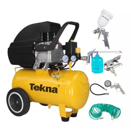 Compressor De Ar Cp8525 220v Tekna + Kit De Pintura em Oferta na Shopee