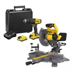 Serra Esquadrias Scm701 + Parafusadeira Scd711c2k 2 Baterias e Carregador