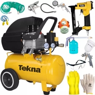 Compressor De Ar Cp8525 220v Tekna+grampeadora +kit Completo em Oferta na Shopee