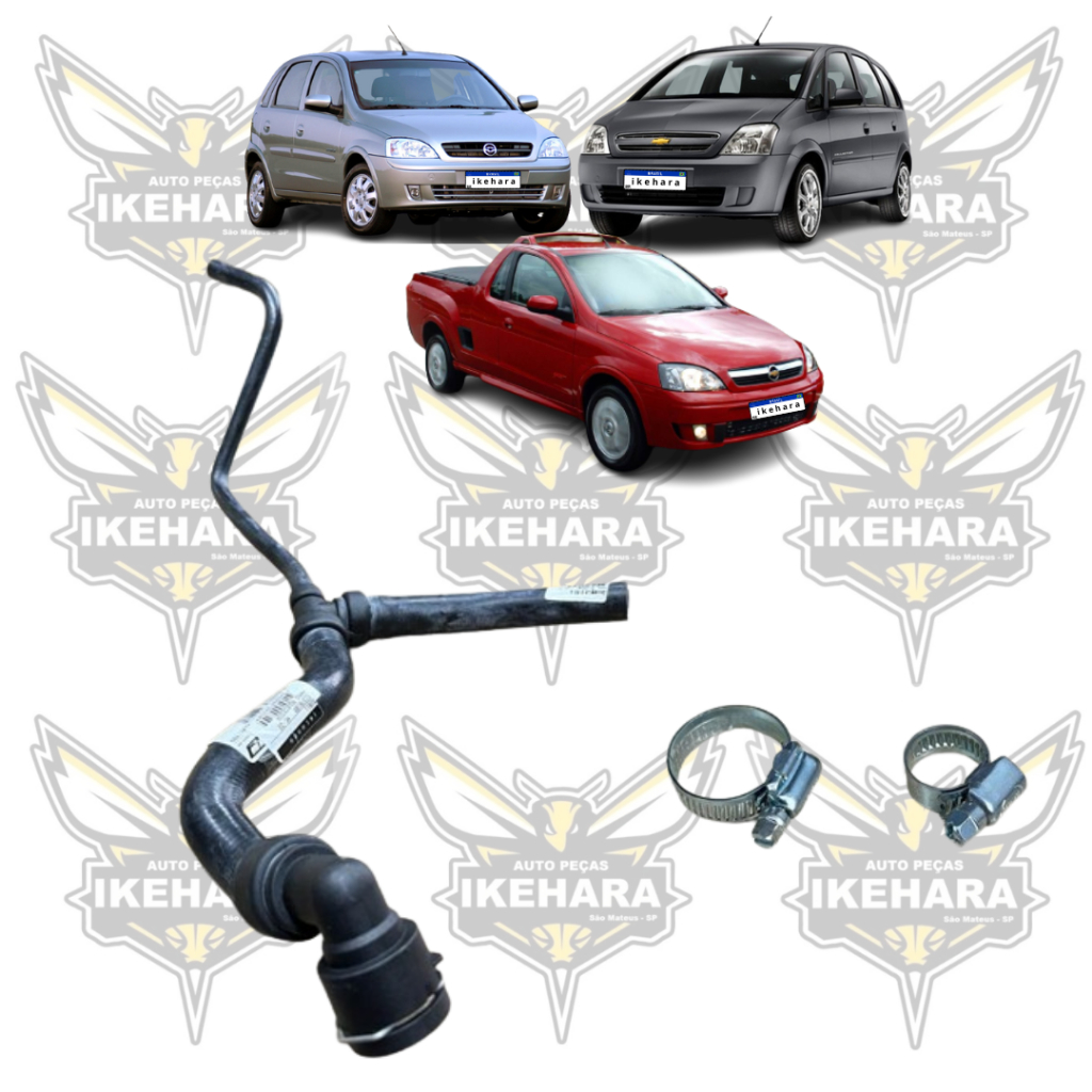 Mangueira Ar Quente + Abraçadeira Corsa Meriva Montana (02811 / 19x27 / 12x16)