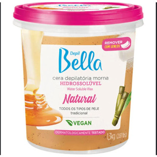 Cera Morna Hidrossoluvel Depil Bella Natural 1.3kg