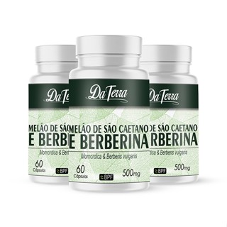 BERBERINE + MELÃO SÃO CAETANO 3 FRASCOS AUXILIAR DO BEM ESTAR NATURAL 500MG O MELHOR DO MERCADO