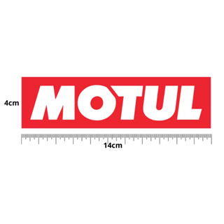 Adesivo original logo Oficial Motul 14x4 cm