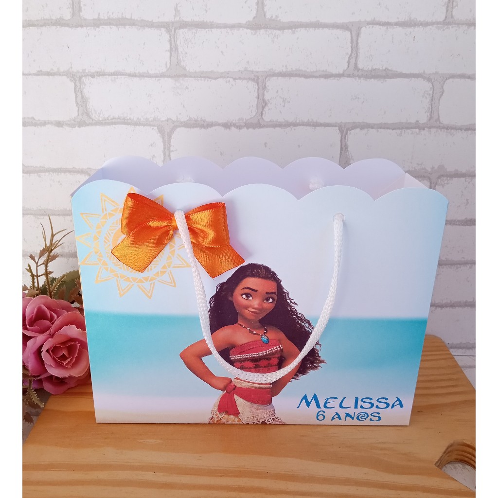 Sacolinha Moana Kit festa | Personalizados | Aniversários | Papelaria Personalizada | caixinhas | Lembrancinhas